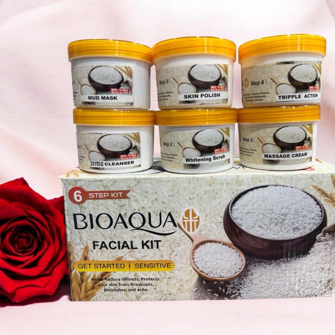 Rice glowing facial kit whitening & exfoliating treatment | pcs