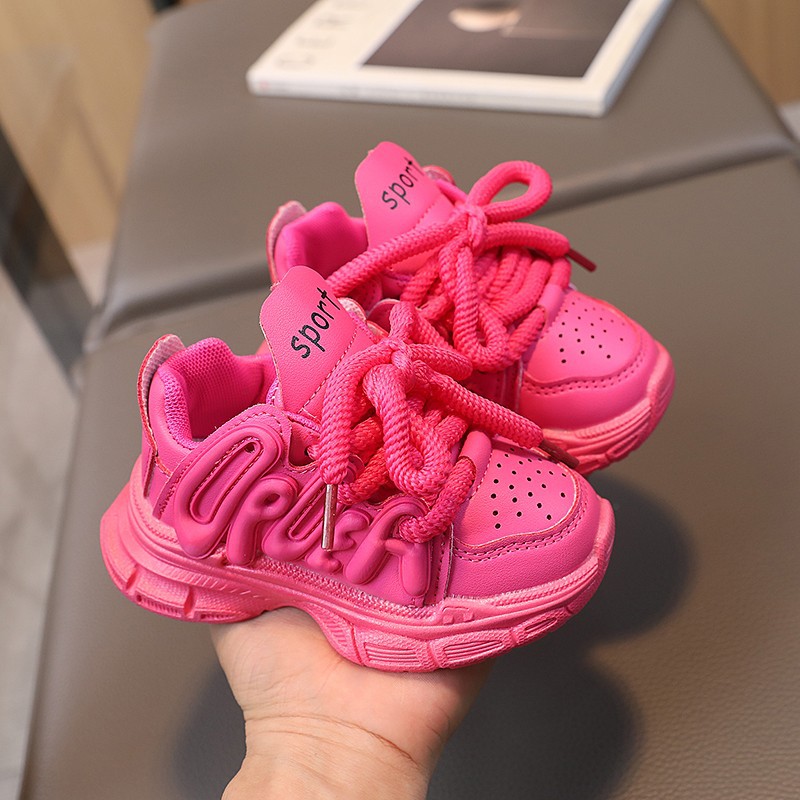 Fall 2023 new children's sneaker Internet celebrity girl's daddy shoes boys children's shoes student shoes batch - Image 4