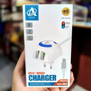U.S.A mikro UA-20superfast charger 2 usb potLED light charger